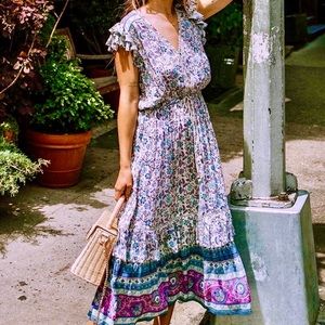 🌺🎉HP🎉🌺 NWOT Spell & The Gypsy Dahlia Midi Dress